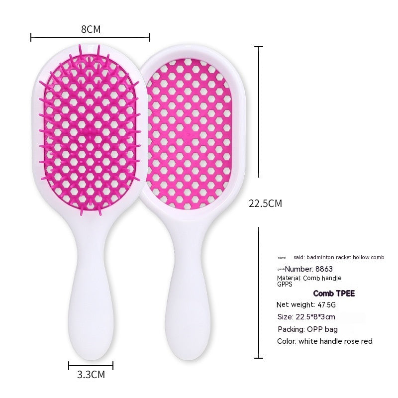 Hollow Comb Dry Wet Dual Purpose Honeycomb Hairdressing