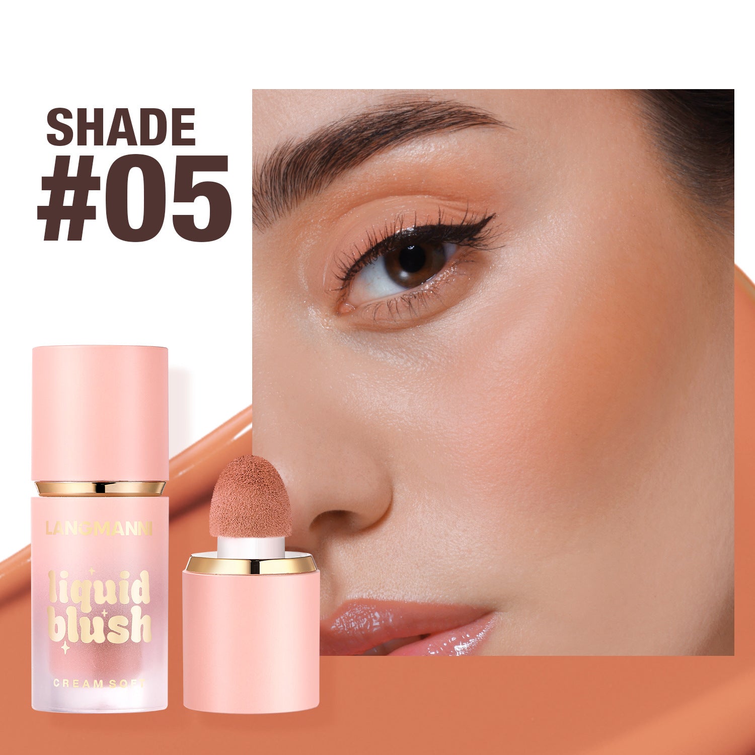 Langmanni Liquid Blush Facial Makeup Repair