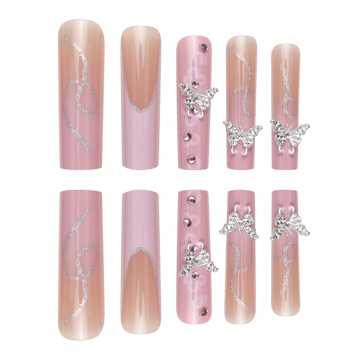 Flower Diamond In The Debris Nail Sticker