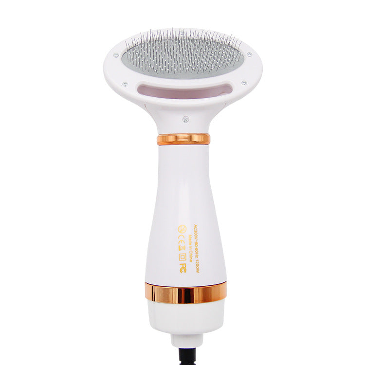 Two-in-one Pet Hot Air Comb Dog Cat Hair Comb Pet Electric Beauty Comb Hair Dryer One-click Hair Removal