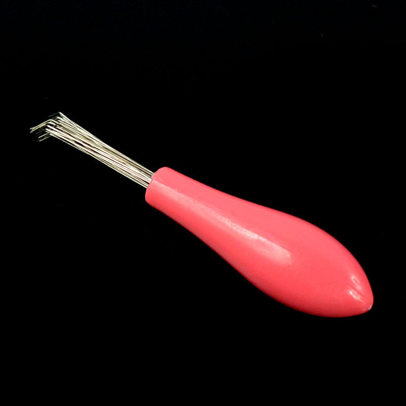Mini Durable Plastic Comb Brush Hook Cleaner