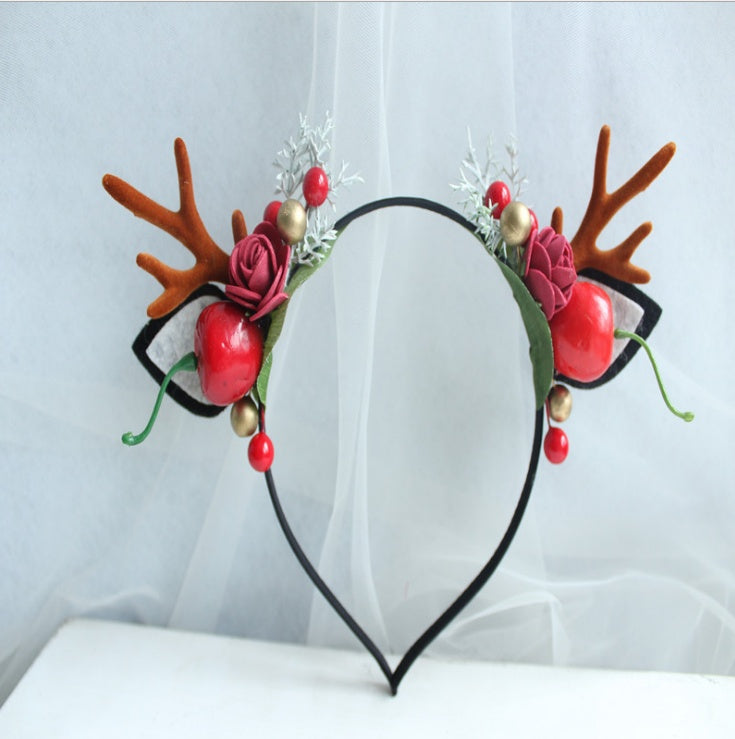 Christmas antlers headband