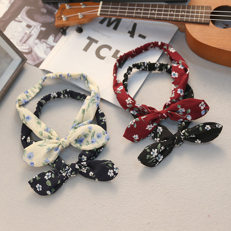 Big bow tie bunny ears headband