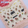 DTL157i 3D Christmas nail decals