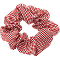 Pig Intestine Hairband Checked Fabric Elastic Rubber Band