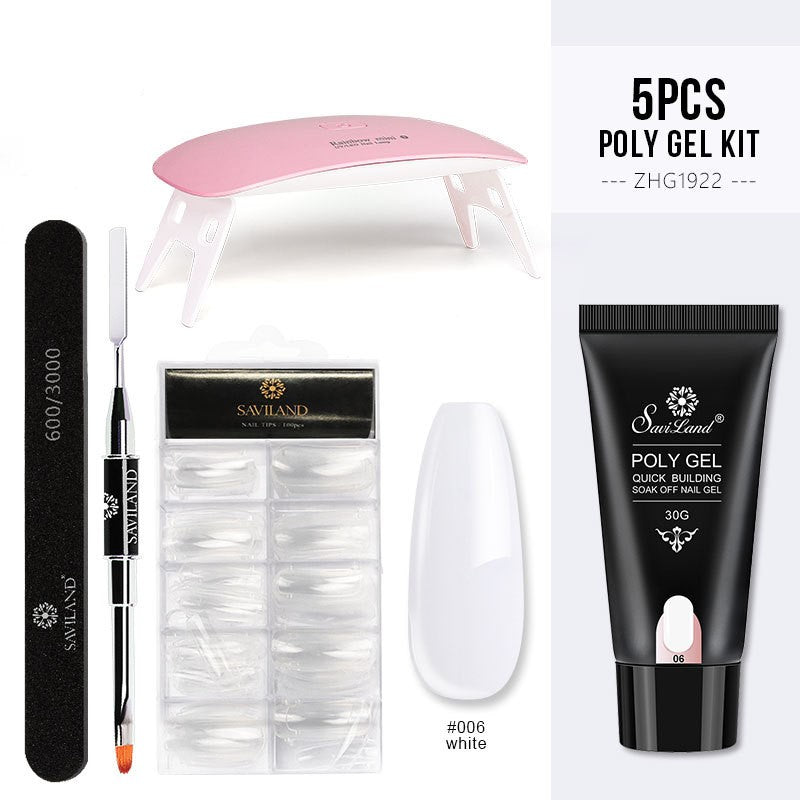Saviland Quick Extension Gel Crystal Gel Nail Set