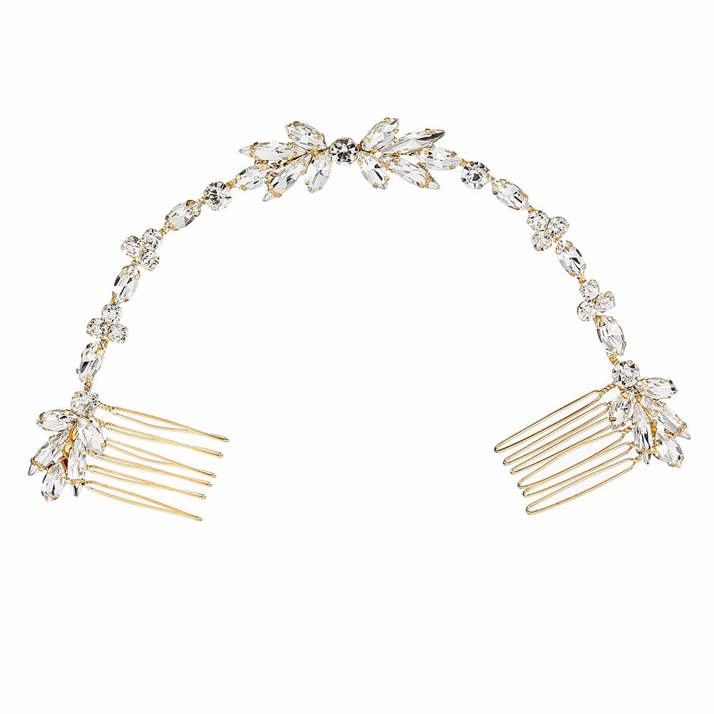 Crystal soft chain hair comb
