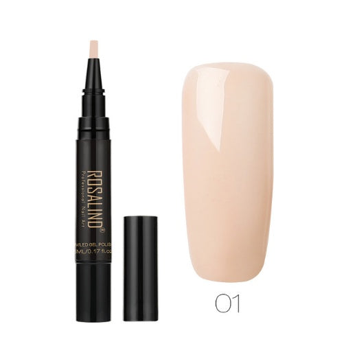 Rosalind 5ml Solid Color Nail Art Pen Nail Glue for Nail Art
