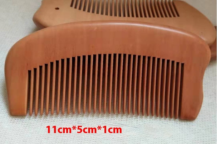 Solid Wood Portable Mahogany Comb