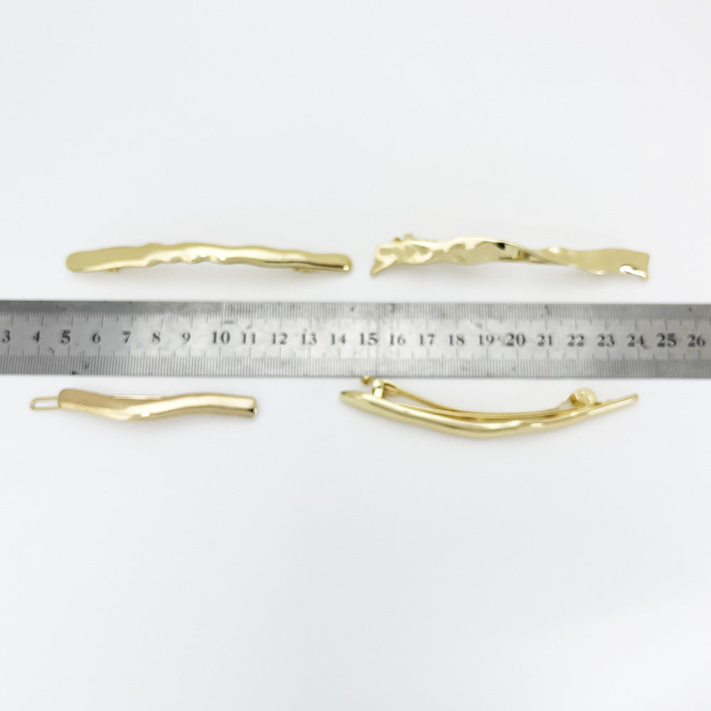 Irregular Spring Clip Alloy Barrettes Loose Clip Back Head