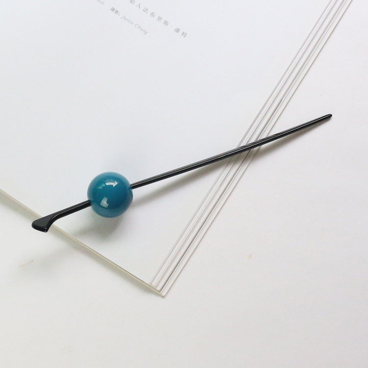 Candy-colored ball hairpins