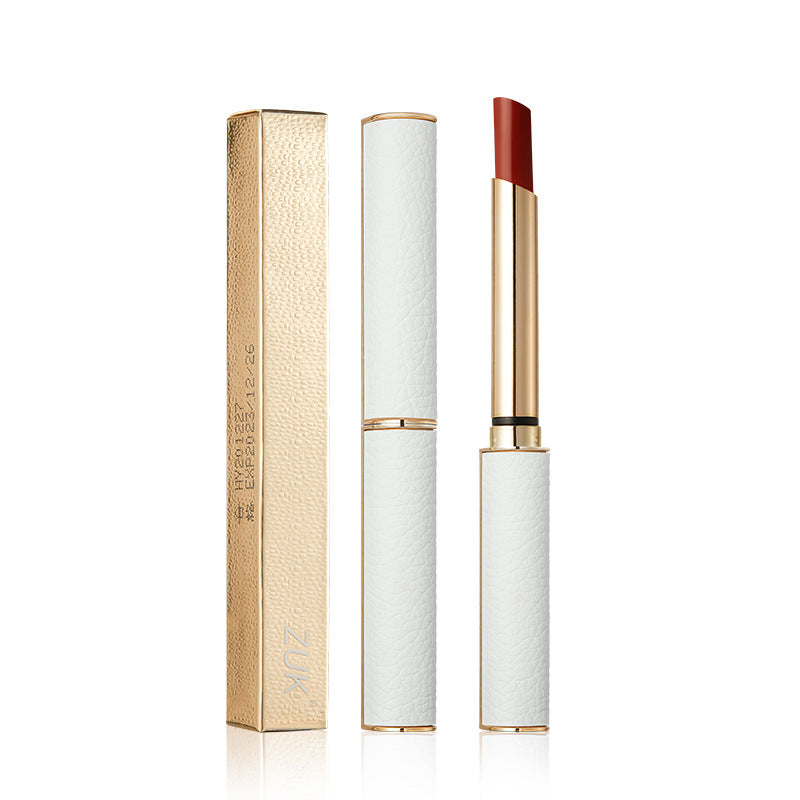 Slim-heeled Pipe Matte Velvet Lambskin Does Not Stick To The Cup And Does Not Fade Lip Gloss