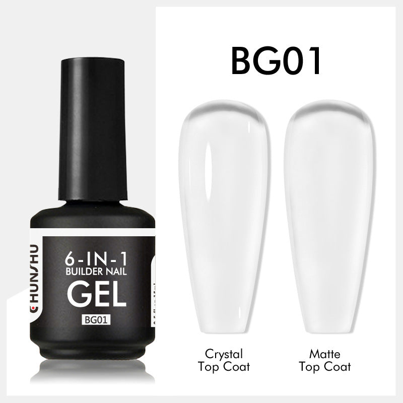 Chunjhu 6 IN 1 Extension Gel 15ML Builder Nail Gel In A