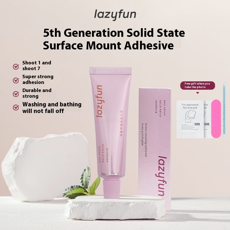 Lazyfun Solid State Nail Tip Large Capacity Super Strong Adhesive Durable And Firm