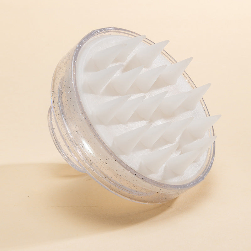 Transparent Silicone Shampoo Brush Soft Tooth Massage