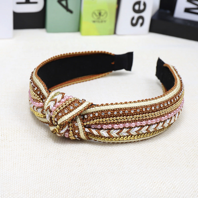 Bohemian braided headband