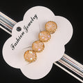 Rhinestone alloy word clip
