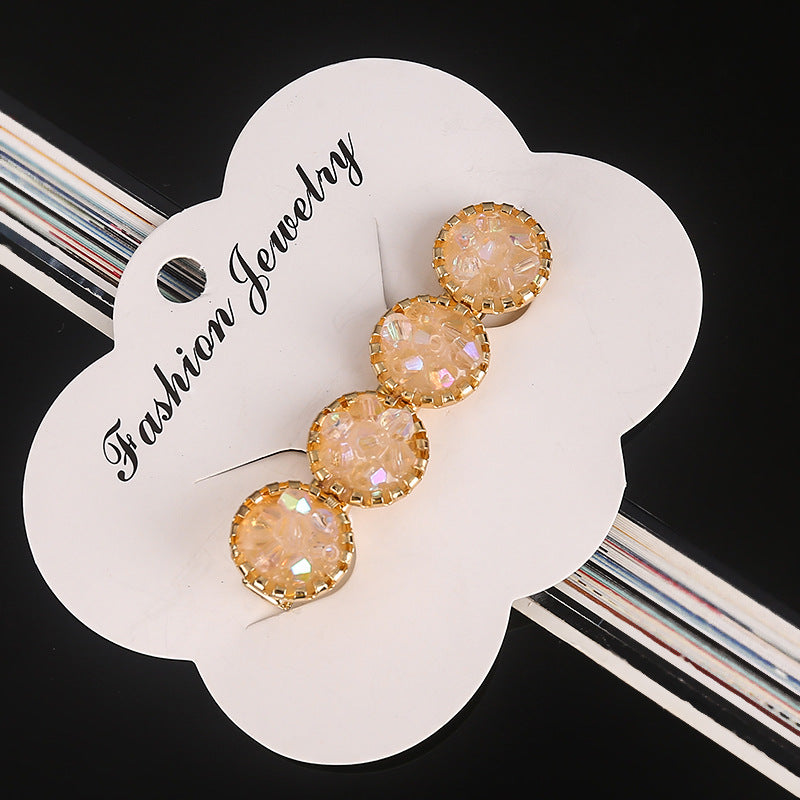 Rhinestone alloy word clip