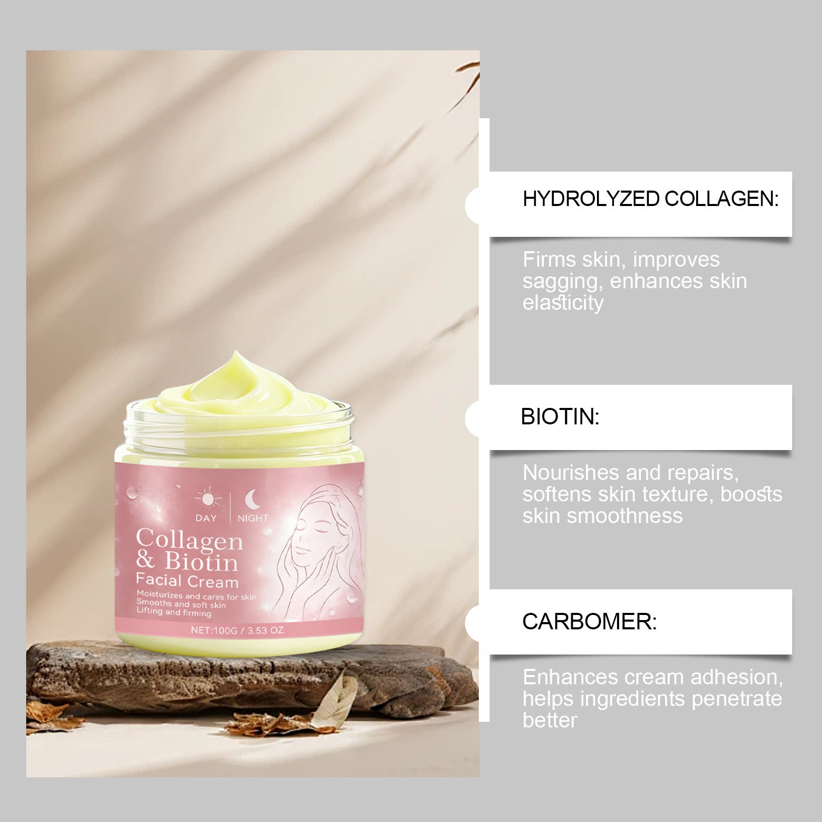 Collagen Biotin Day And Night Cream