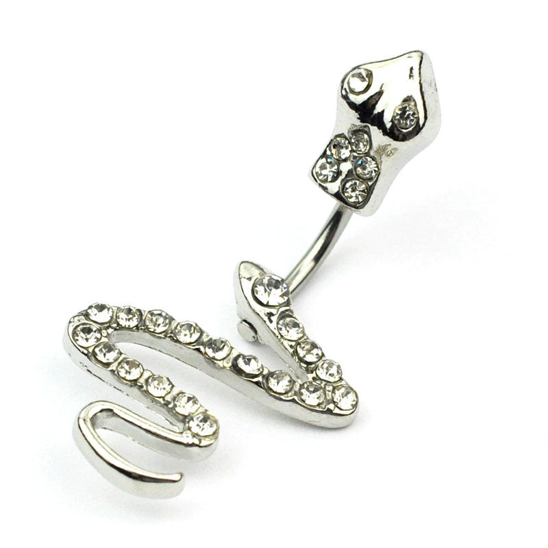 Diamond Snake Navel Nail