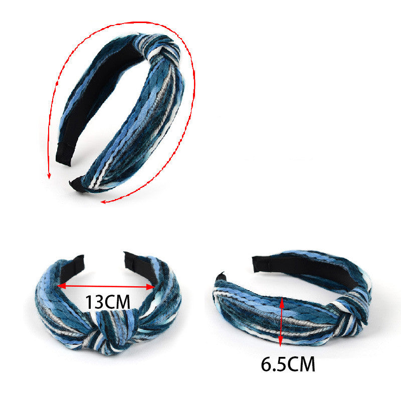 New Style Knitted Thick Wool Headband for Autumn and Winter