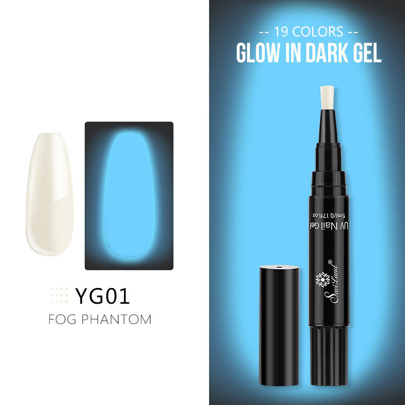 Saviland 5ml pen-type nail art luminous glue