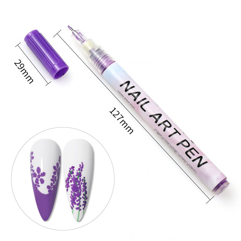 Nail Art Enhancement Acrylic Pigment Paint Pen DIY Modeling Cable