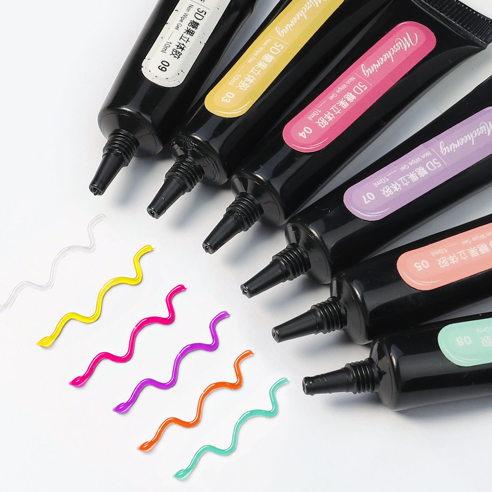 Misscheering 5D Hose Stereoscopic Nail Polish Candy Macaron Jelly Leave-In Gel