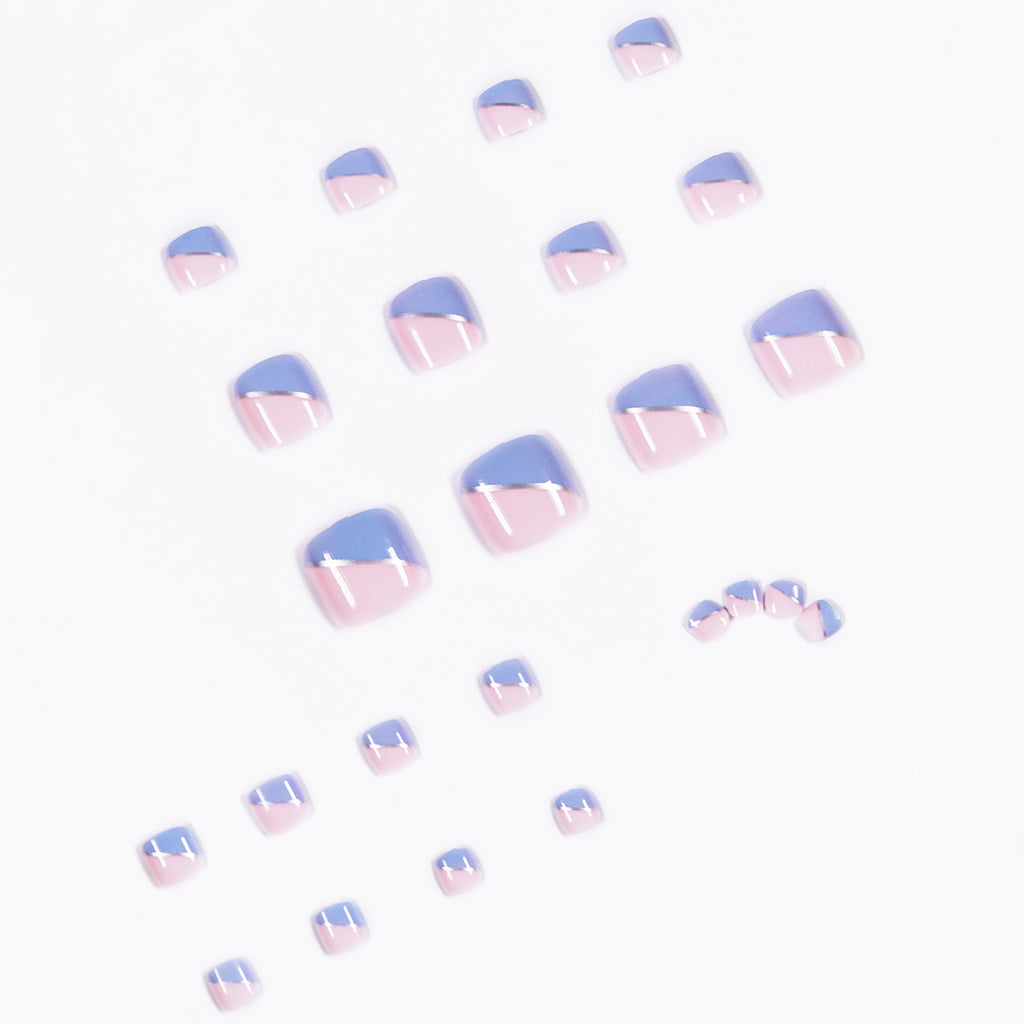 French Wear Nail Finished Nail Beauty Toenail Patch Removable
