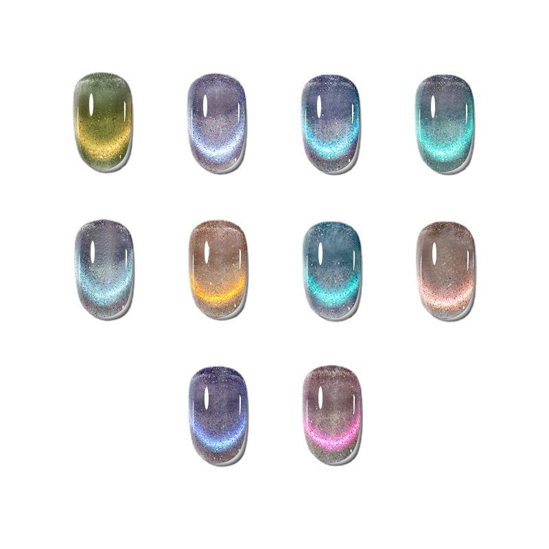 Zhiyana Gel Nail Polish White Cat Eyes Phototherapy Plastic