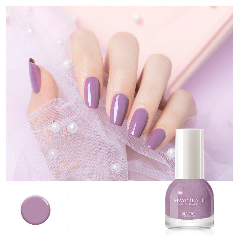 Maycreate Nail Polish Female Long-lasting Tear-free Baking Free Transparent Net Red Summer Nail Polish