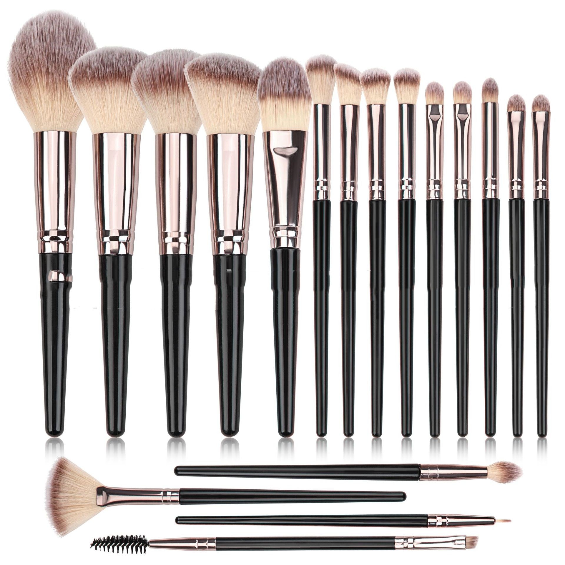 Black Makeup Brush Suit Powder Foundation Brush Eye Shadow