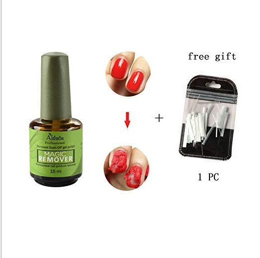 Alduos Nail Polish Burst Magic Nail Polish Remover  Fast Soak Off Sticky  Nail Gel Polish Degreaser Cleaner