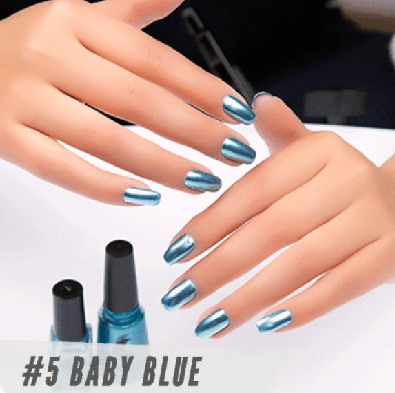 Graney New metallic color, stainless steel color, mirror silver nail polish