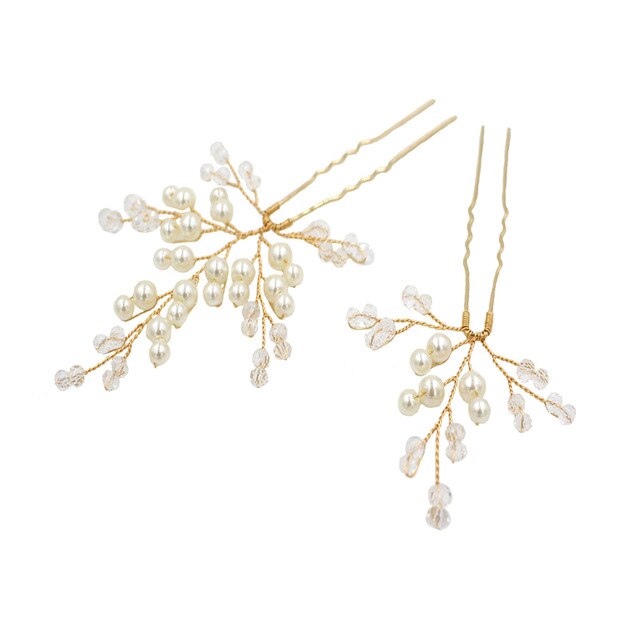Exquisite Beaded Hair Fork And Curling Accessories