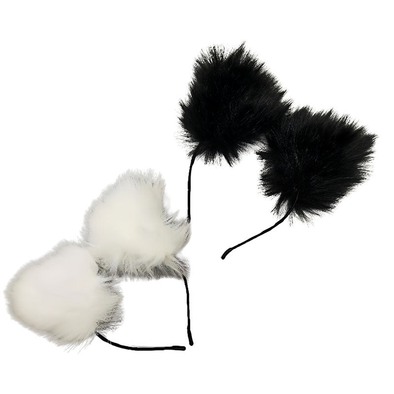 Furry Cat Ears Headband For Women