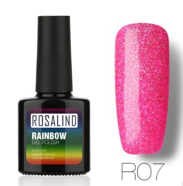 Rosalind Nail free, long-lasting, non-toxic, nail polish, ROSALIND phototherapy glue, star studded rainbow system.