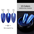 Nail Art Laser Mirror Silver Fine Plating Metal Glitter