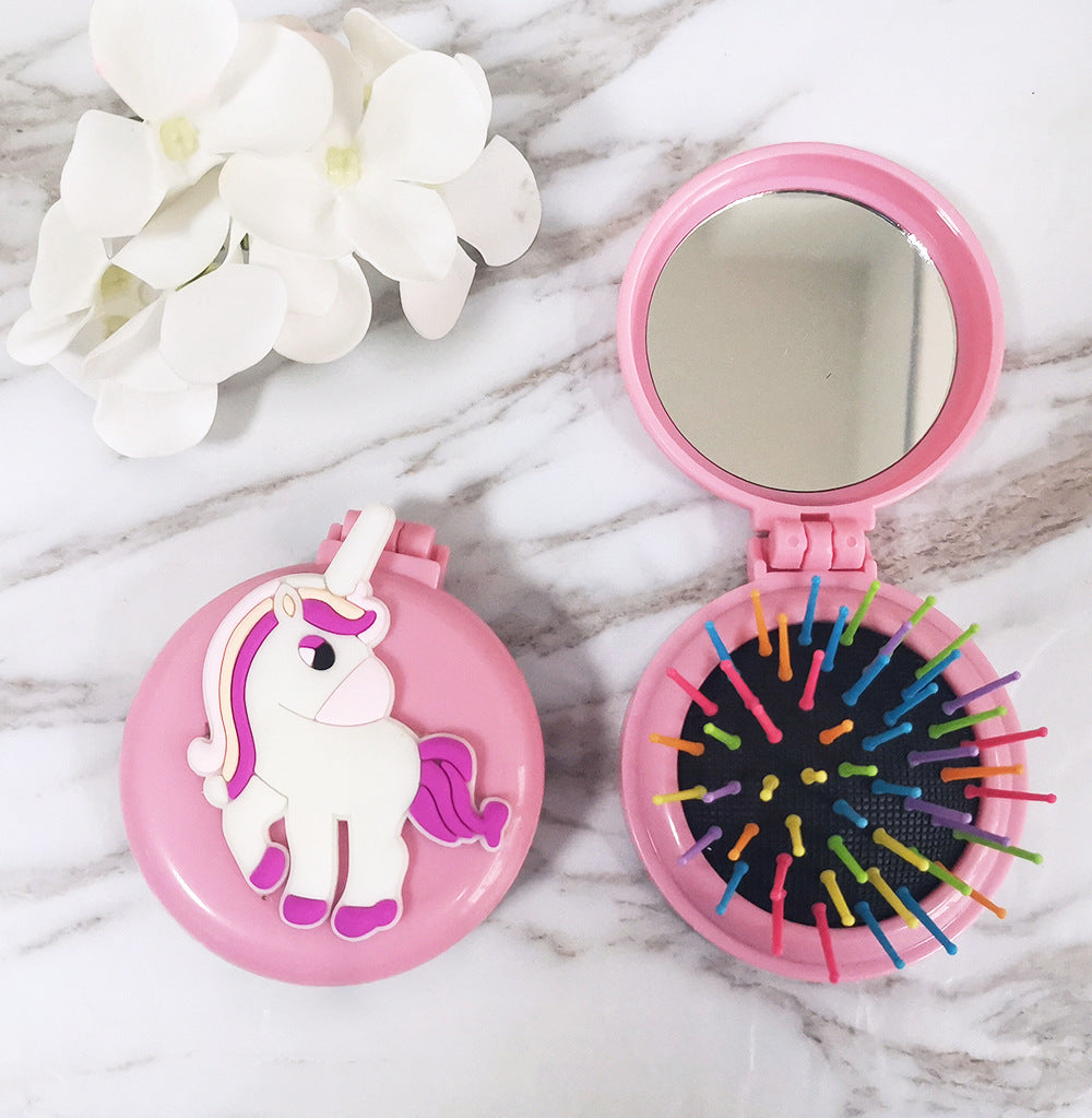 Unicorn Cartoon Animal Pattern Plastic Comb
