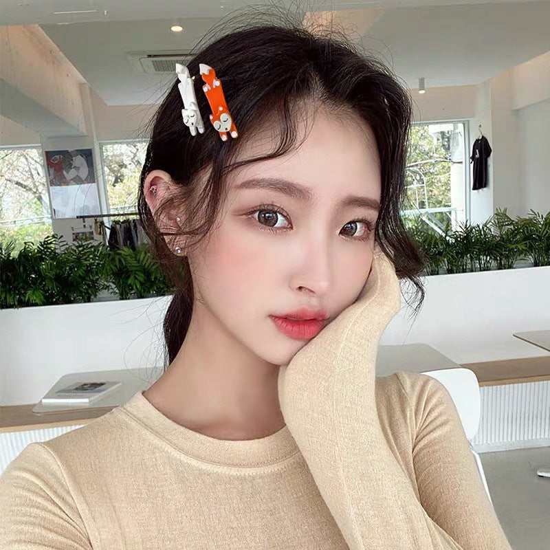 Duckbill Clip Cute Girl Heart Childlike Hairpin