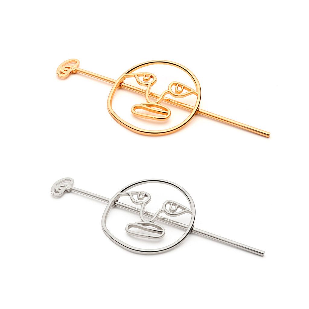 Alloy Creative Facebook Half-Pull Hairpin and Word Clip