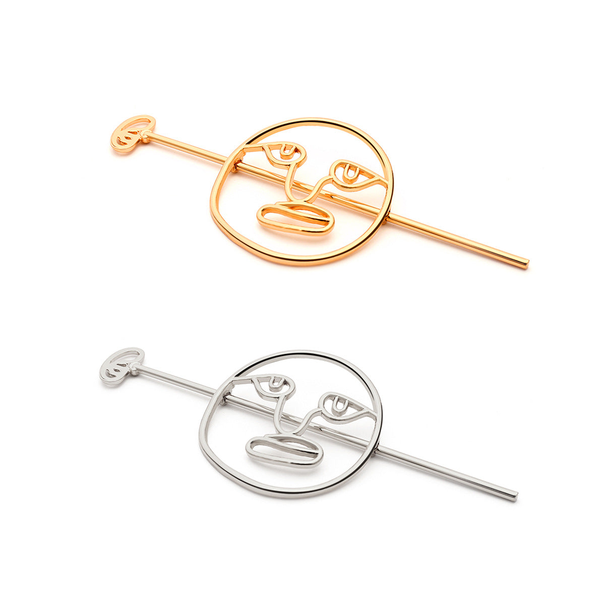 Alloy Creative Facebook Half-Pull Hairpin and Word Clip