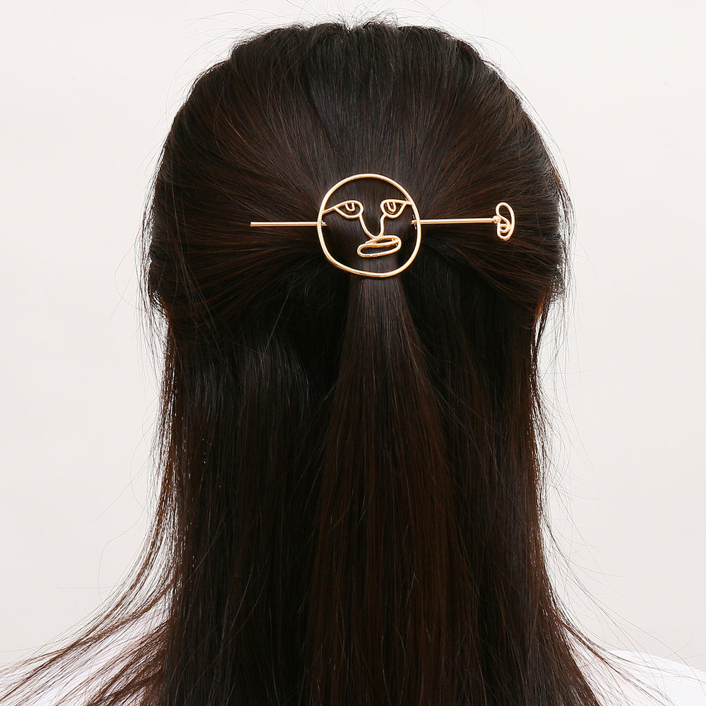 Alloy Creative Facebook Half-Pull Hairpin and Word Clip