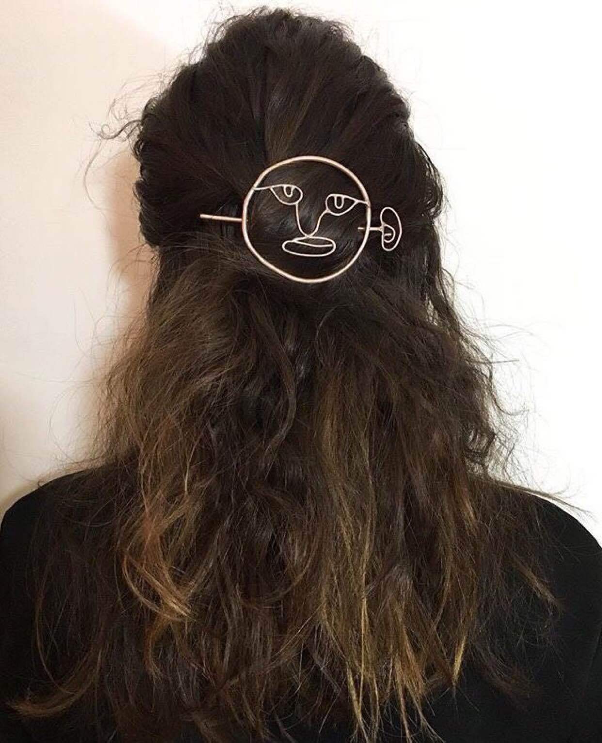 Alloy Creative Facebook Half-Pull Hairpin and Word Clip