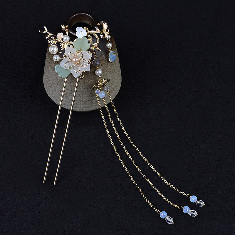 Hanfu Hairpin Tassel Complete Set Of Ancient Style Hair Crown Set