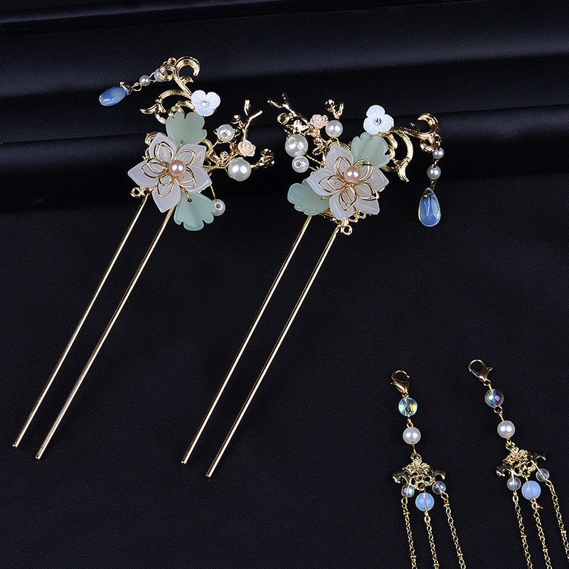 Hanfu Hairpin Tassel Complete Set Of Ancient Style Hair Crown Set