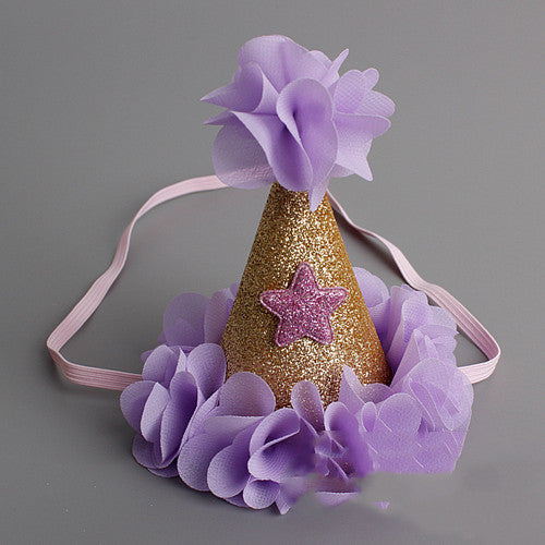 Children's Birthday Hat Gift Headband Headband Hair Accessories Baby Year Old Hat Crown