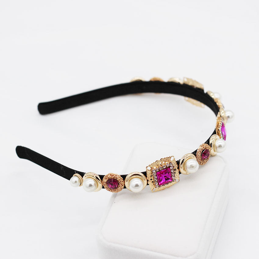 Simple Multi-Color Versatile Headband, Exquisite and Delicate Metal Bridal Headband