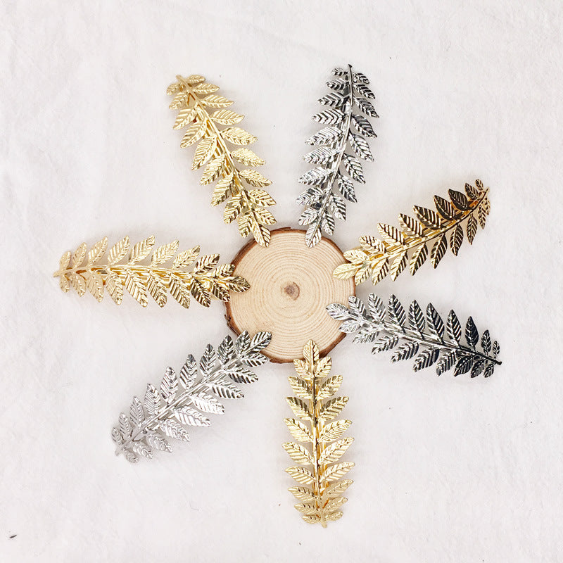 European And American Personality Retro Leaf Hairpin Elastic Ponytail Clip