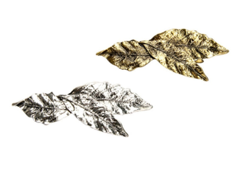 Retro Tree Leaf Hairpin European and American Spring Clip With Bangs
